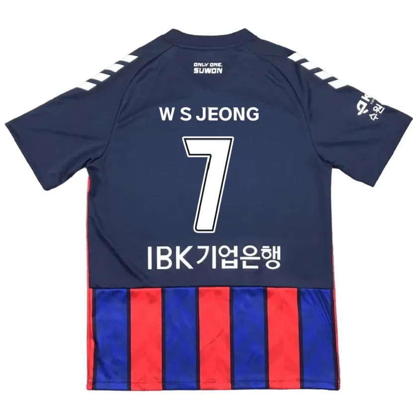 Danxen Kinder Seung-Won Jeong #7 Blau Rot Heimtrikot Trikot 2024/25 T-Shirt