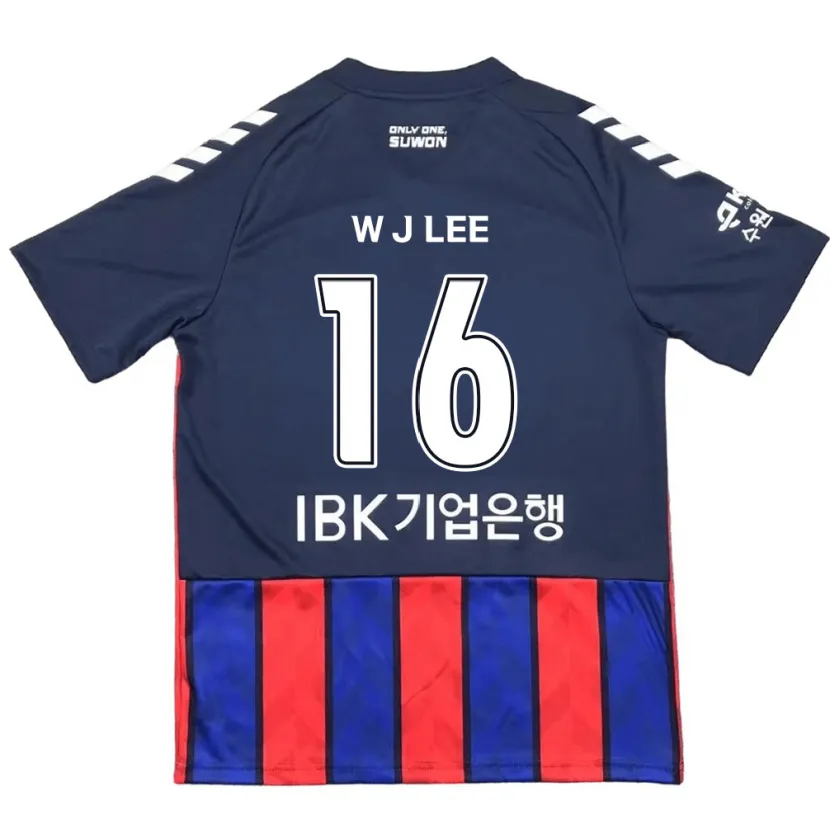 Danxen Kinder Jae-Won Lee #16 Blau Rot Heimtrikot Trikot 2024/25 T-Shirt