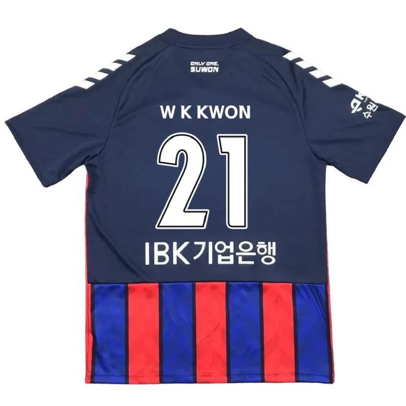 Danxen Kinder Kyung-Won Kwon #21 Blau Rot Heimtrikot Trikot 2024/25 T-Shirt