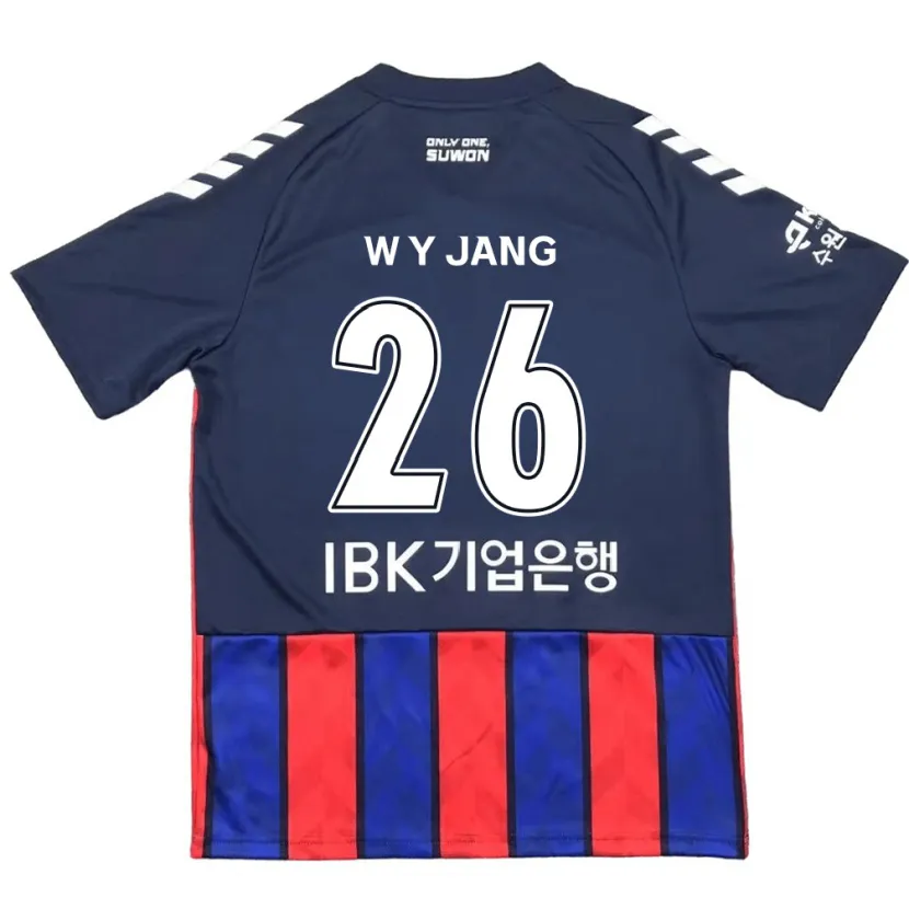 Danxen Kinder Young-Woo Jang #26 Blau Rot Heimtrikot Trikot 2024/25 T-Shirt