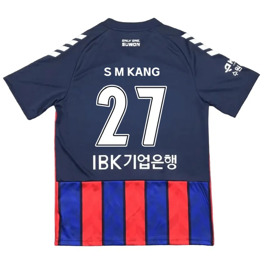 Danxen Kinder Min-Sung Kang #27 Blau Rot Heimtrikot Trikot 2024/25 T-Shirt