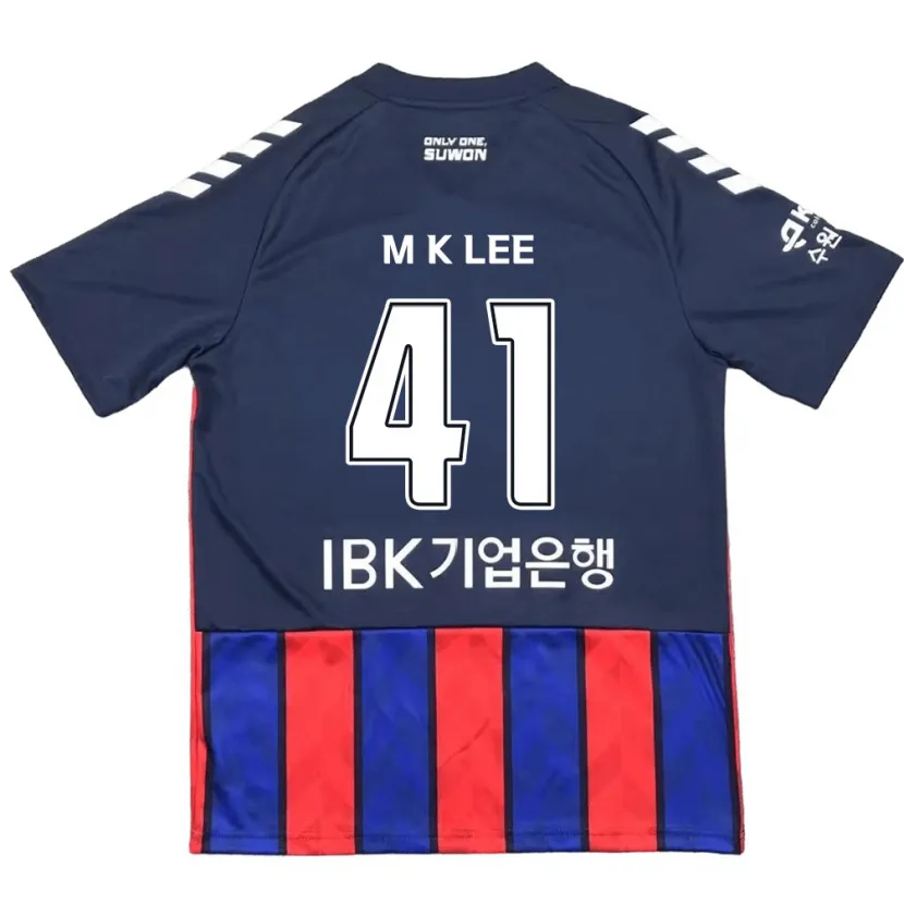 Danxen Kinder Kyung-Min Lee #41 Blau Rot Heimtrikot Trikot 2024/25 T-Shirt