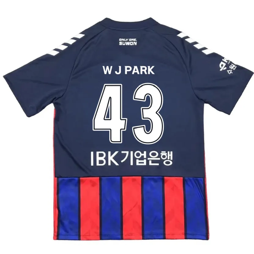 Danxen Kinder Jin-Woo Park #43 Blau Rot Heimtrikot Trikot 2024/25 T-Shirt