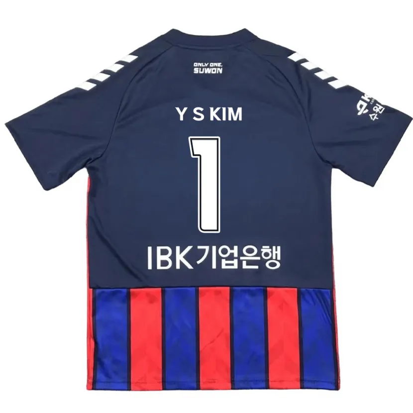 Danxen Kinder Seong-Yoon Kim #1 Blau Rot Heimtrikot Trikot 2024/25 T-Shirt