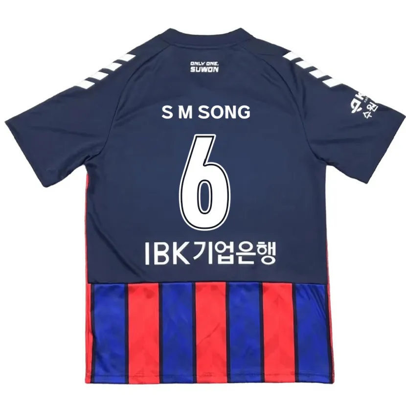 Danxen Kinder Min-Seob Song #6 Blau Rot Heimtrikot Trikot 2024/25 T-Shirt