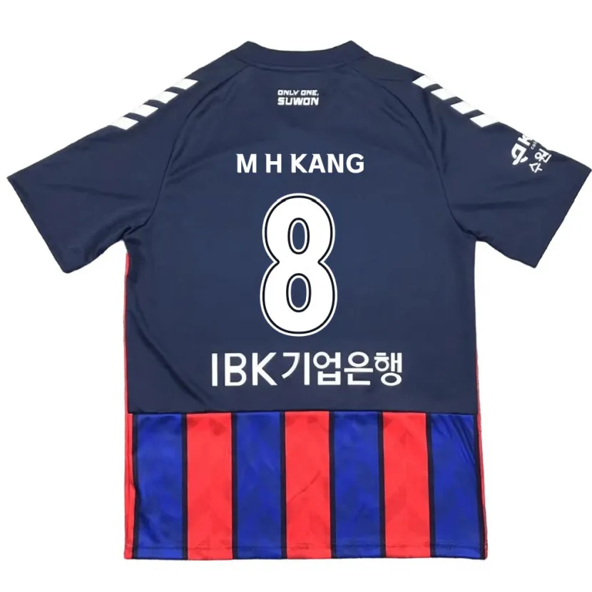 Danxen Kinder Ho-Min Kang #8 Blau Rot Heimtrikot Trikot 2024/25 T-Shirt