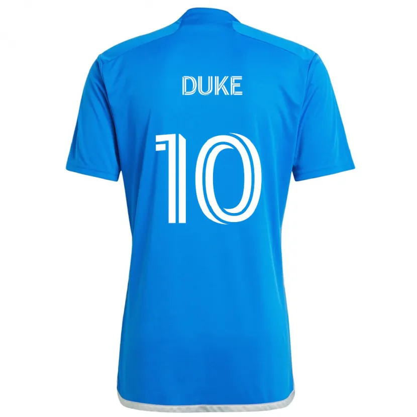 Danxen Kinder Bryce Duke #10 Blau Weiss Heimtrikot Trikot 2024/25 T-Shirt