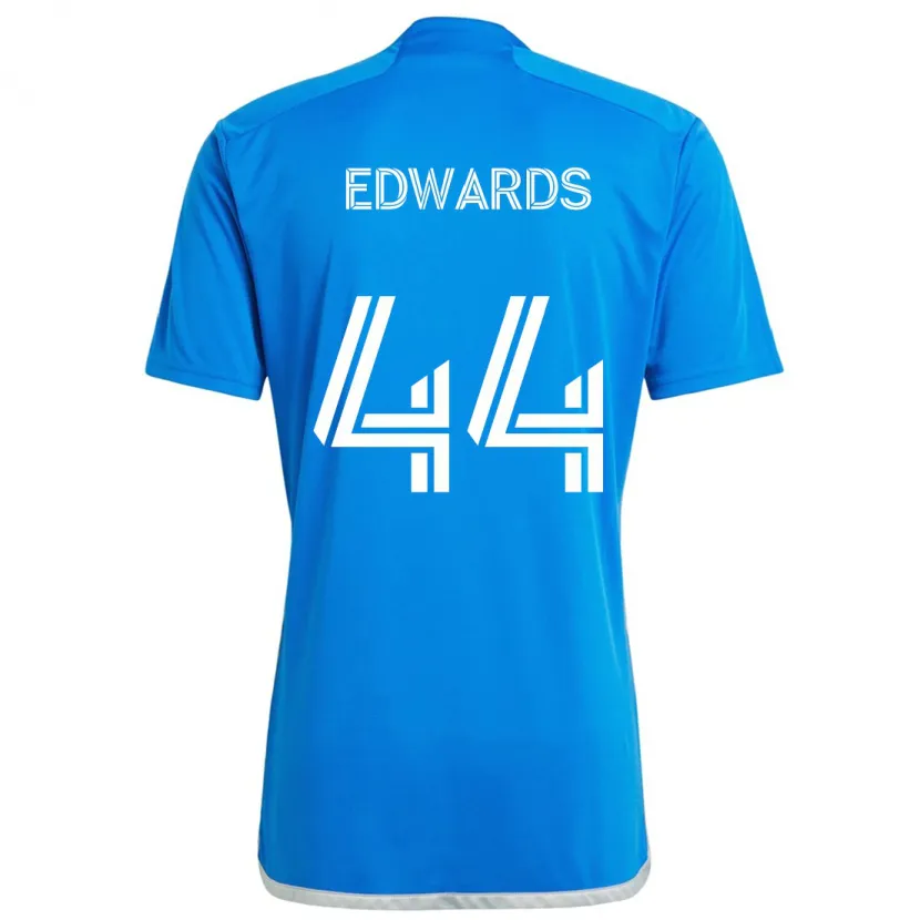 Danxen Kinder Raheem Edwards #44 Blau Weiss Heimtrikot Trikot 2024/25 T-Shirt