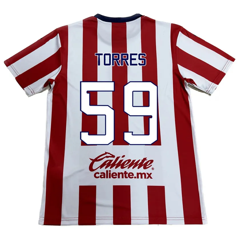 Danxen Kinder Christian Torres #59 Rot-Weiss Heimtrikot Trikot 2024/25 T-Shirt