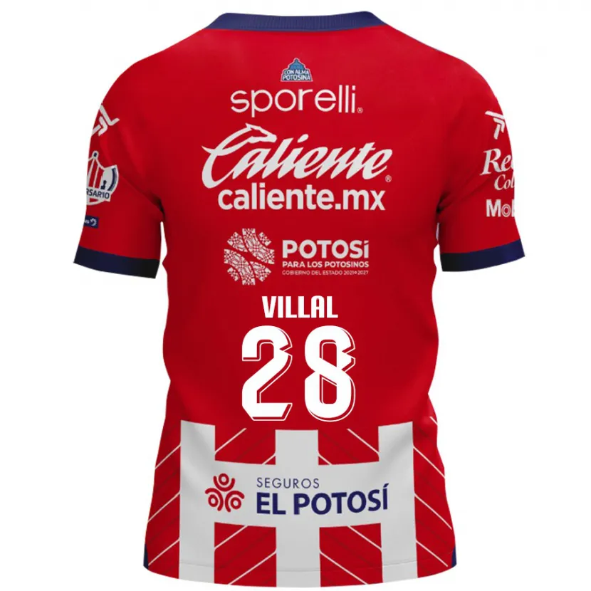 Danxen Kinder Jonantán Villal #28 Rot-Weiss Heimtrikot Trikot 2024/25 T-Shirt