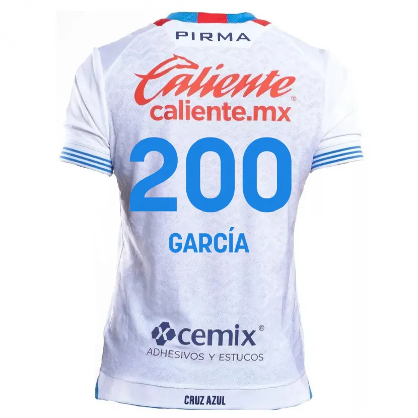 Danxen Kinder Jorge García #200 Weiß Blau Auswärtstrikot Trikot 2024/25 T-Shirt