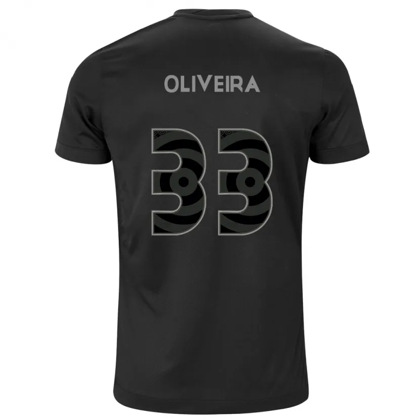 Danxen Kinder Ruan Oliveira #33 Schwarz Auswärtstrikot Trikot 2024/25 T-Shirt