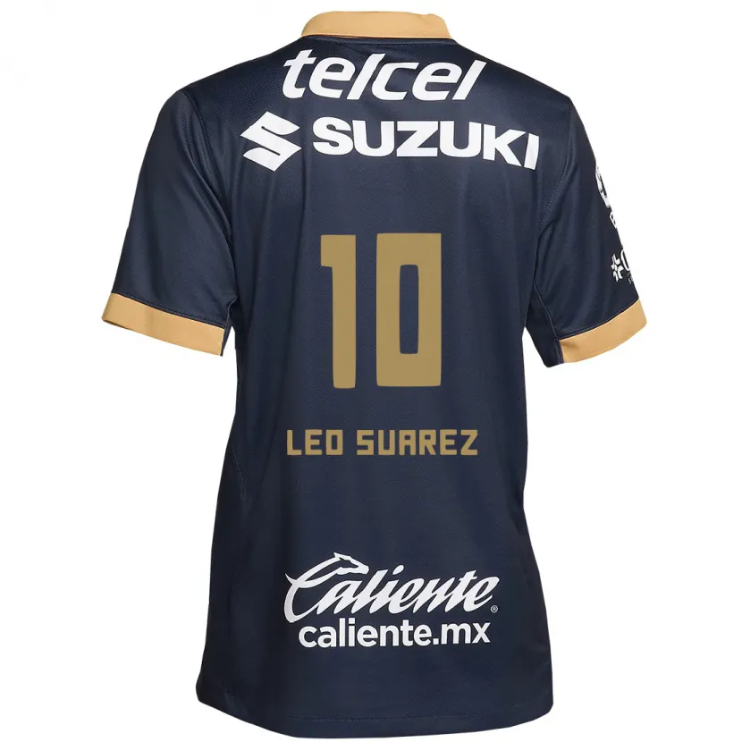 Danxen Kinder Leo Suárez #10 Obsidian Gold Weiß Auswärtstrikot Trikot 2024/25 T-Shirt