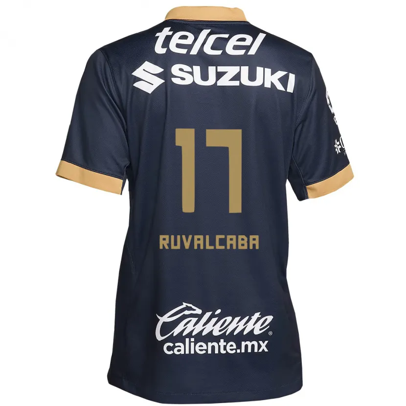 Danxen Kinder Jorge Ruvalcaba #17 Obsidian Gold Weiß Auswärtstrikot Trikot 2024/25 T-Shirt