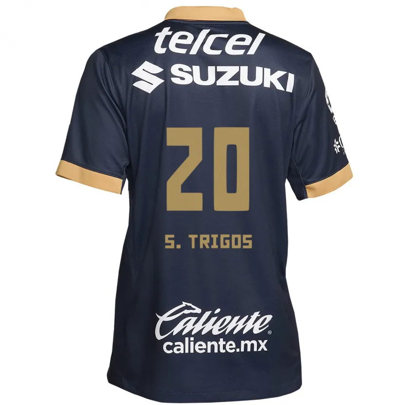 Danxen Kinder Santiago Trigos #20 Obsidian Gold Weiß Auswärtstrikot Trikot 2024/25 T-Shirt