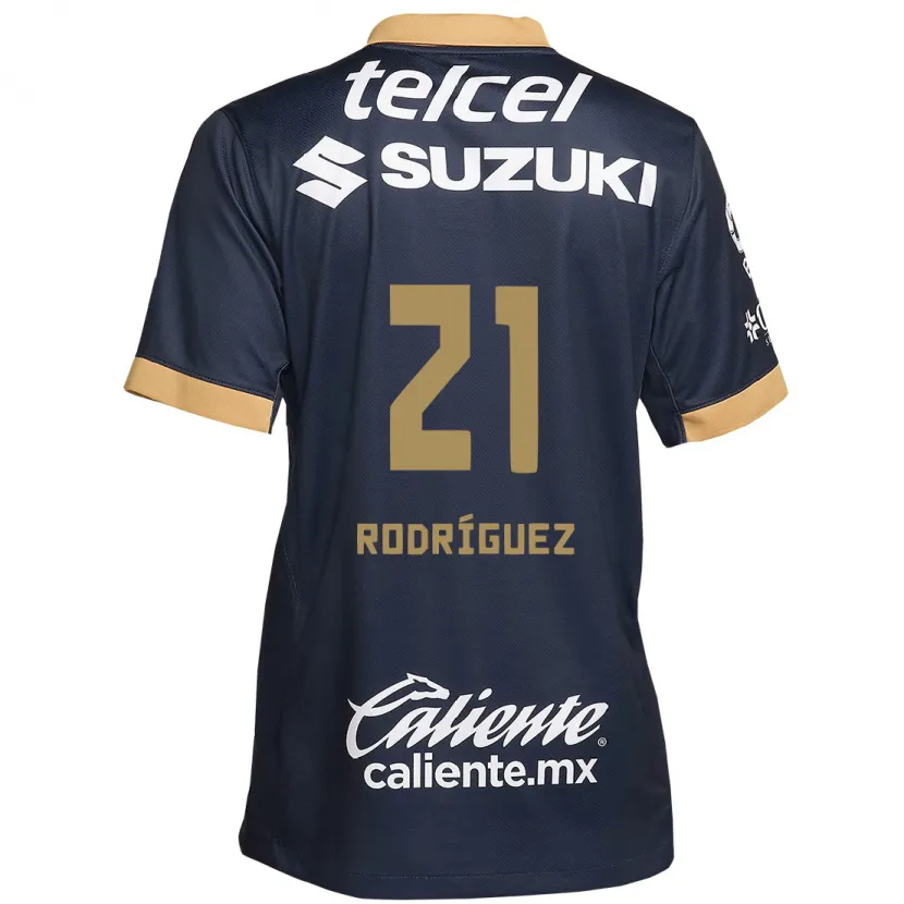 Danxen Kinder Michell Rodríguez #21 Obsidian Gold Weiß Auswärtstrikot Trikot 2024/25 T-Shirt