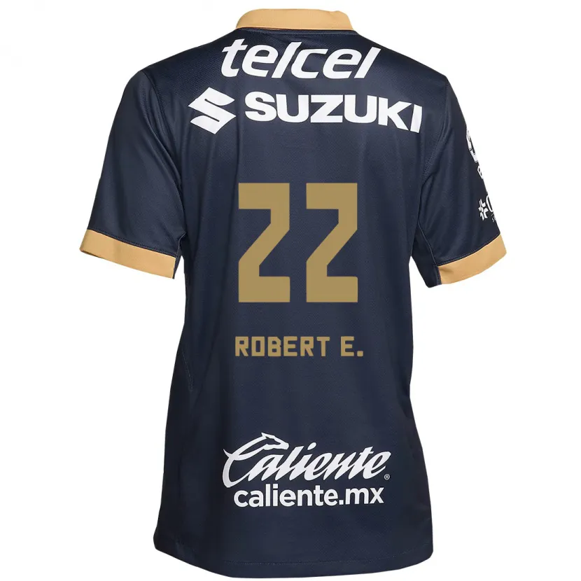 Danxen Kinder Robert Ergas #22 Obsidian Gold Weiß Auswärtstrikot Trikot 2024/25 T-Shirt