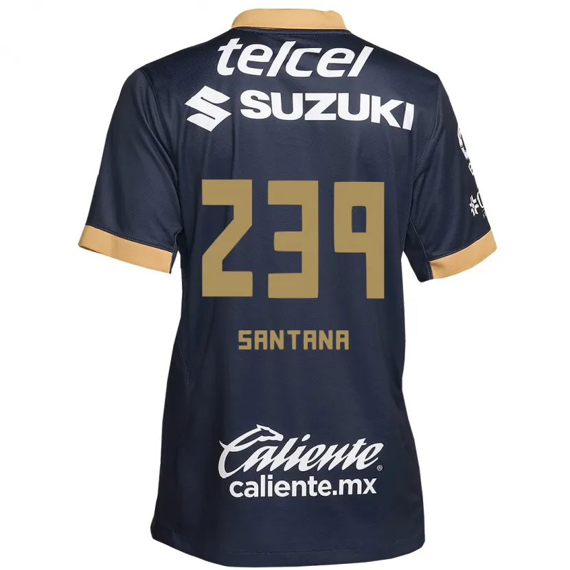 Danxen Kinder Guillermo Santana #239 Obsidian Gold Weiß Auswärtstrikot Trikot 2024/25 T-Shirt