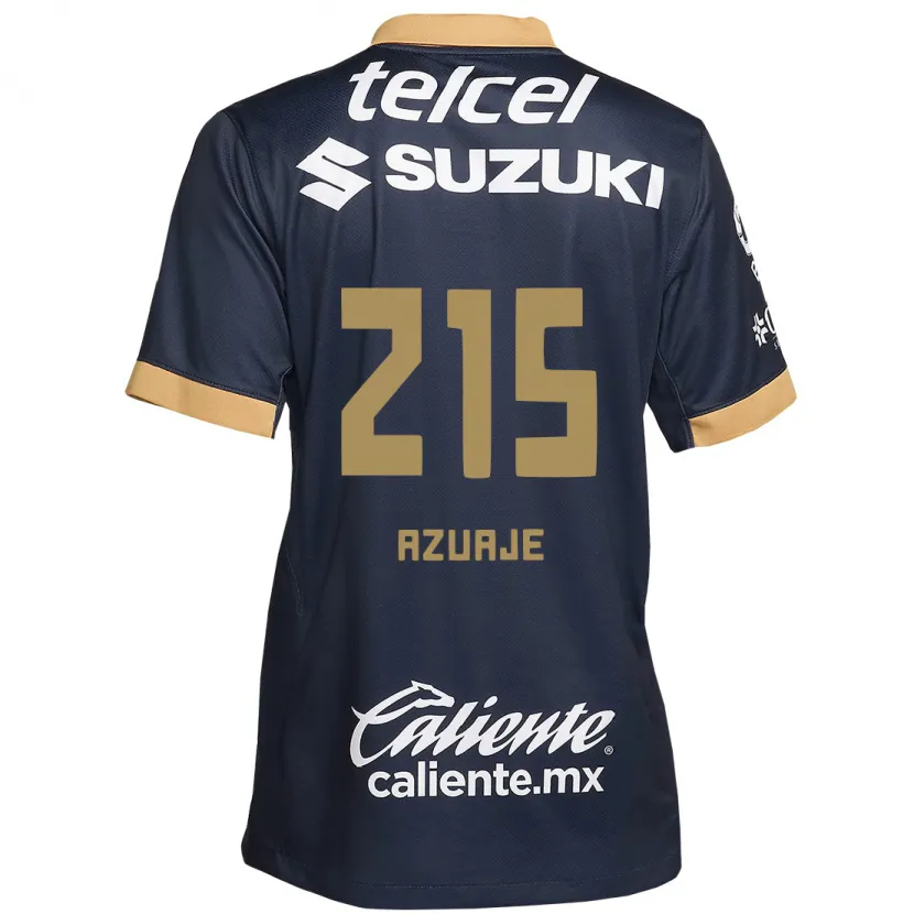 Danxen Kinder Ángel Azuaje #215 Obsidian Gold Weiß Auswärtstrikot Trikot 2024/25 T-Shirt