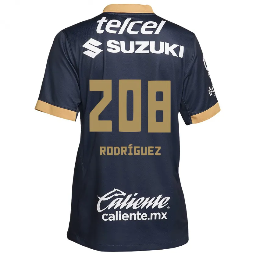 Danxen Kinder Gael Rodríguez #208 Obsidian Gold Weiß Auswärtstrikot Trikot 2024/25 T-Shirt