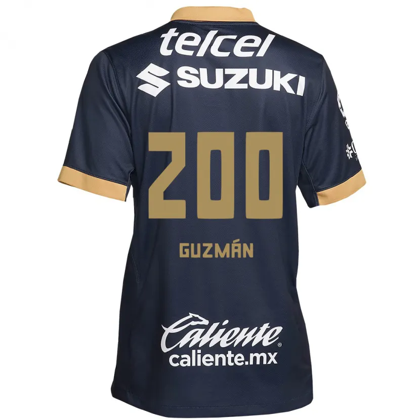 Danxen Kinder Alan Guzmán #200 Obsidian Gold Weiß Auswärtstrikot Trikot 2024/25 T-Shirt