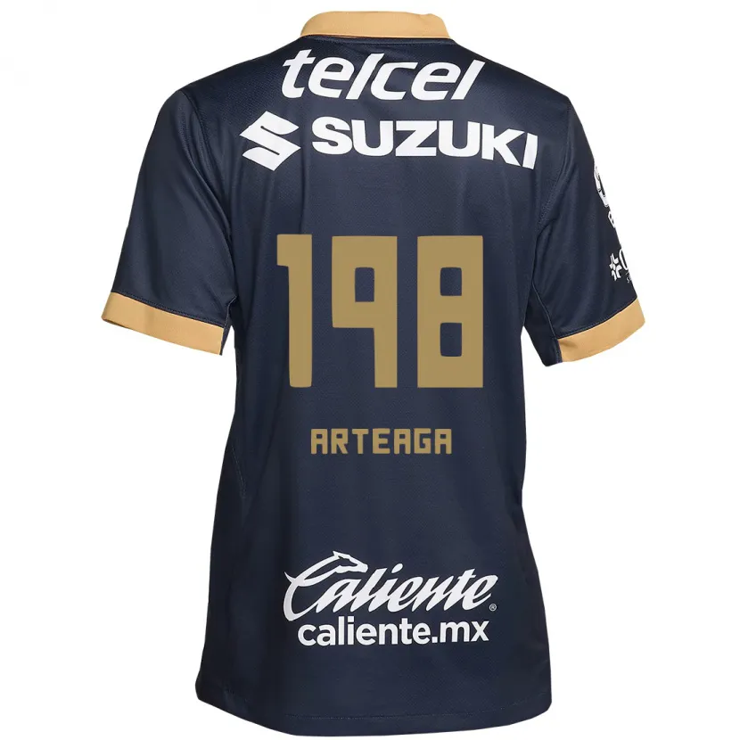 Danxen Kinder Edwin Arteaga #198 Obsidian Gold Weiß Auswärtstrikot Trikot 2024/25 T-Shirt