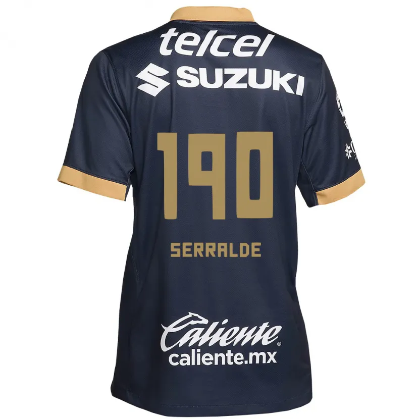 Danxen Kinder Gerardo Serralde #190 Obsidian Gold Weiß Auswärtstrikot Trikot 2024/25 T-Shirt