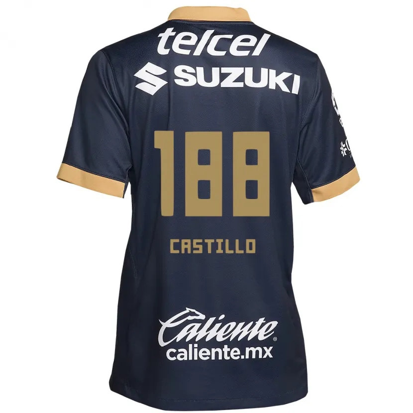 Danxen Kinder Christian Castillo #188 Obsidian Gold Weiß Auswärtstrikot Trikot 2024/25 T-Shirt