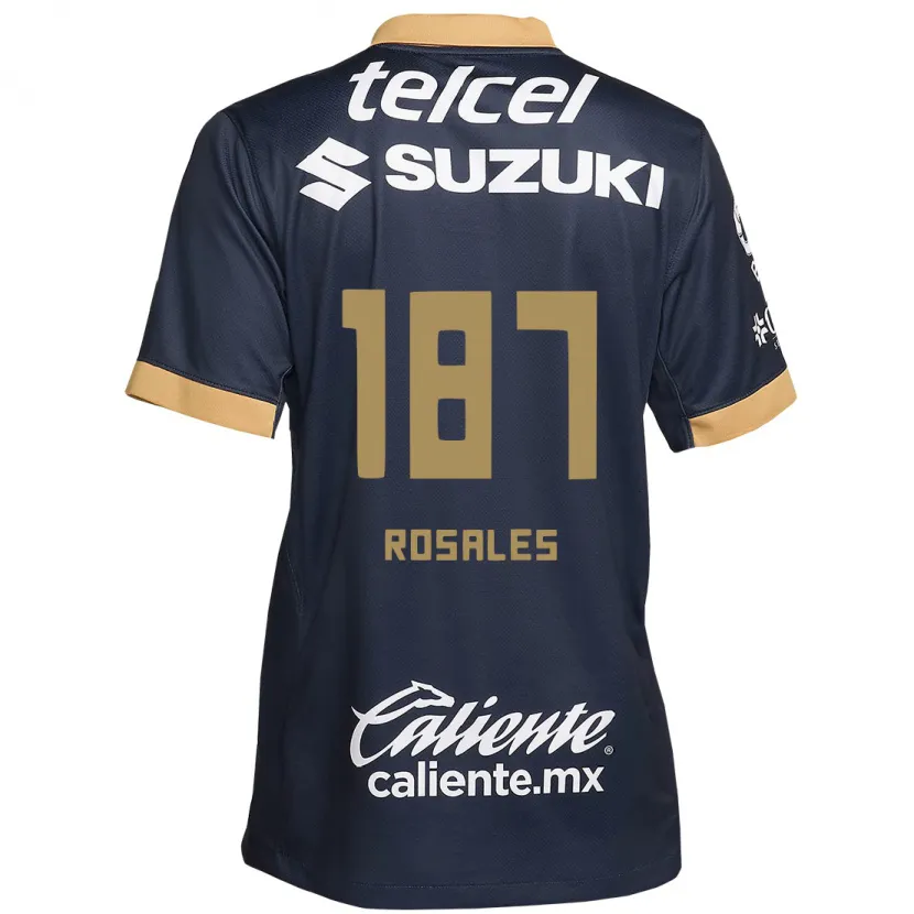 Danxen Kinder Alonso Rosales #187 Obsidian Gold Weiß Auswärtstrikot Trikot 2024/25 T-Shirt