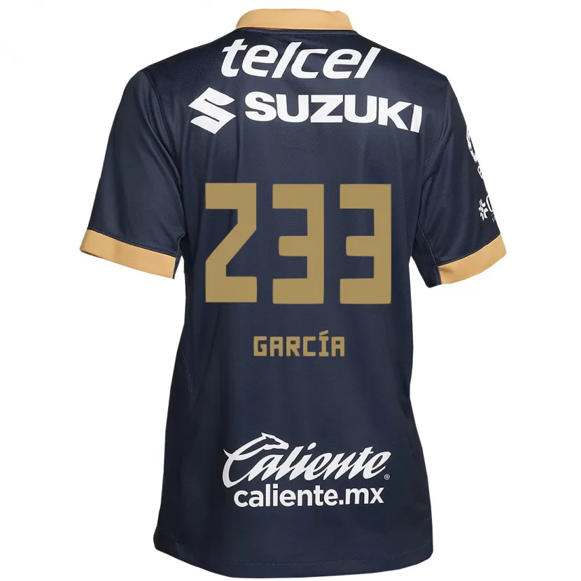 Danxen Kinder Carlos García #233 Obsidian Gold Weiß Auswärtstrikot Trikot 2024/25 T-Shirt