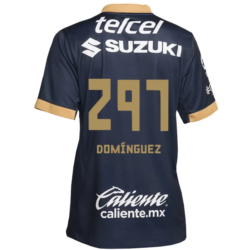 Danxen Kinder Julio Domínguez #297 Obsidian Gold Weiß Auswärtstrikot Trikot 2024/25 T-Shirt