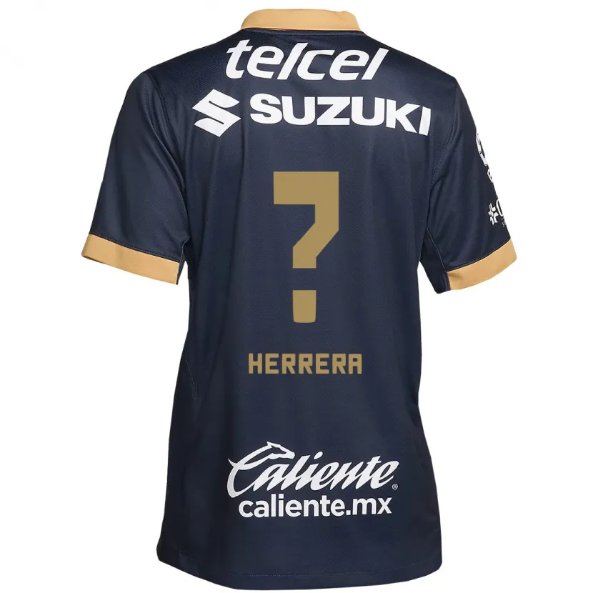 Danxen Kinder José Herrera #0 Obsidian Gold Weiß Auswärtstrikot Trikot 2024/25 T-Shirt