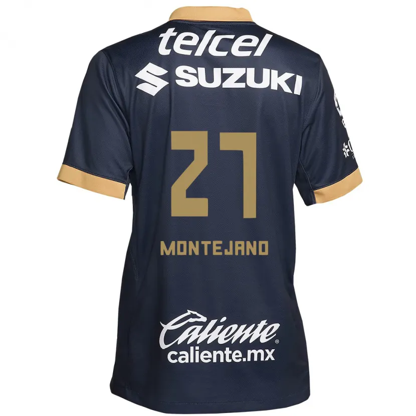 Danxen Kinder Emanuel Montejano #27 Obsidian Gold Weiß Auswärtstrikot Trikot 2024/25 T-Shirt