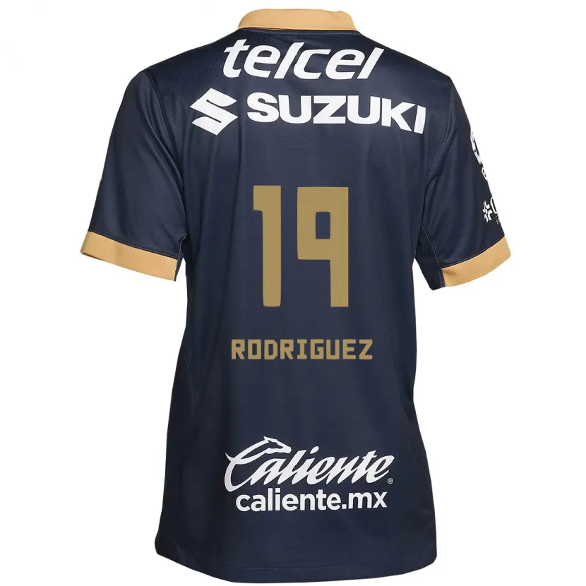 Danxen Kinder Yaneisy Rodriguez #19 Obsidian Gold Weiß Auswärtstrikot Trikot 2024/25 T-Shirt