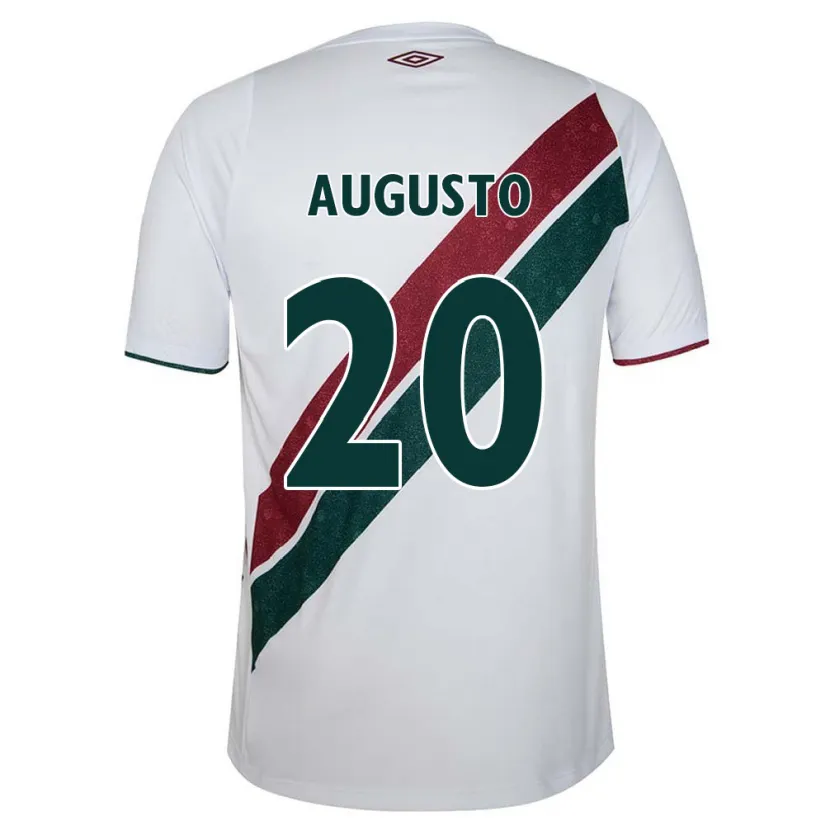 Danxen Kinder Renato Augusto #20 Weiß Grün Kastanienbraun Auswärtstrikot Trikot 2024/25 T-Shirt