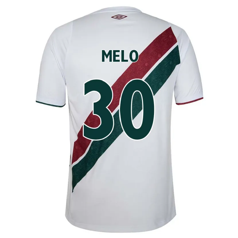 Danxen Kinder Felipe Melo #30 Weiß Grün Kastanienbraun Auswärtstrikot Trikot 2024/25 T-Shirt