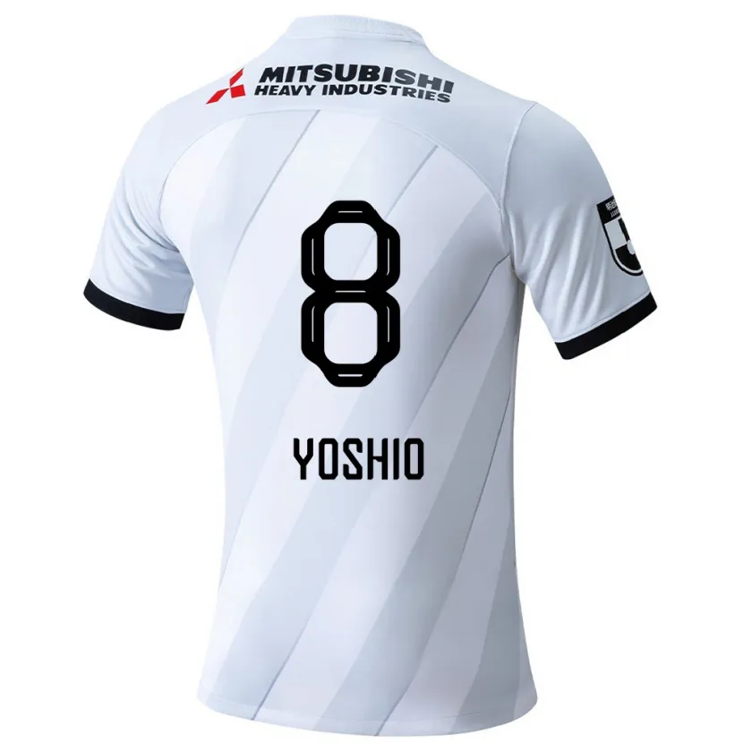 Danxen Kinder Yoshio Koizumi #8 Weiß Grau Auswärtstrikot Trikot 2024/25 T-Shirt