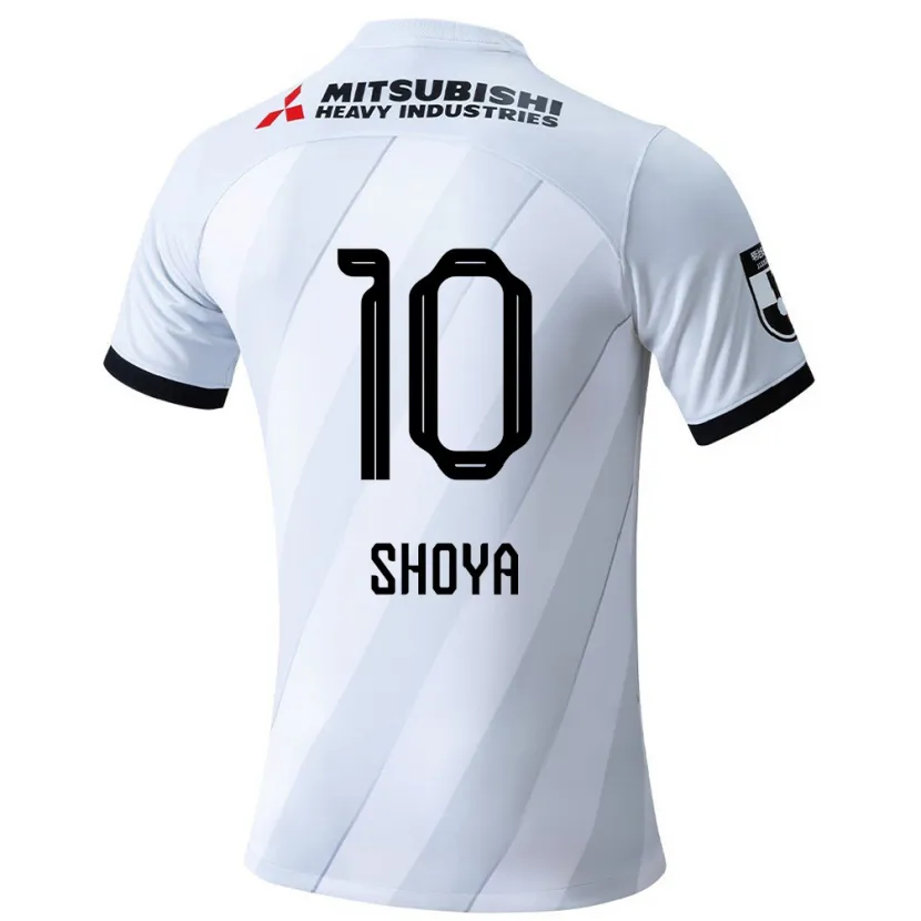 Danxen Kinder Shoya Nakajima #10 Weiß Grau Auswärtstrikot Trikot 2024/25 T-Shirt