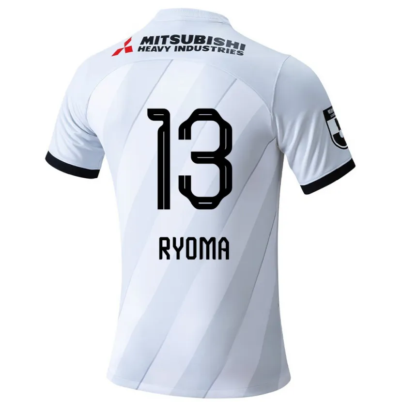 Danxen Kinder Ryoma Watanabe #13 Weiß Grau Auswärtstrikot Trikot 2024/25 T-Shirt