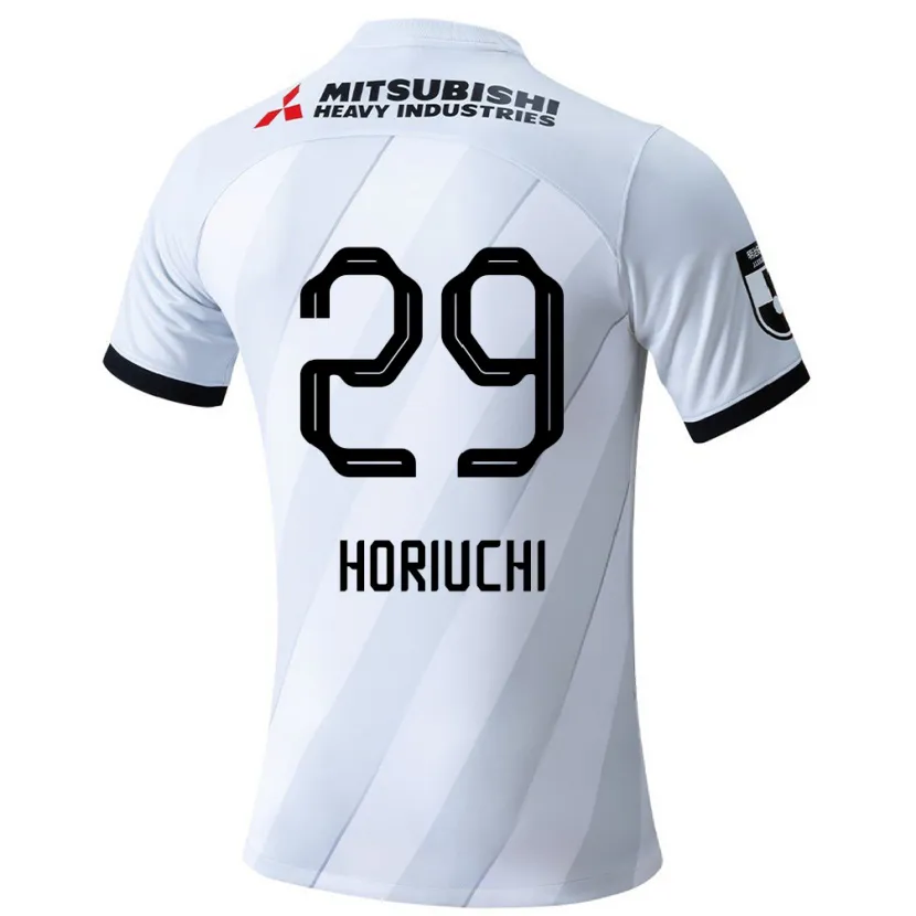 Danxen Kinder Yota Horiuchi #29 Weiß Grau Auswärtstrikot Trikot 2024/25 T-Shirt