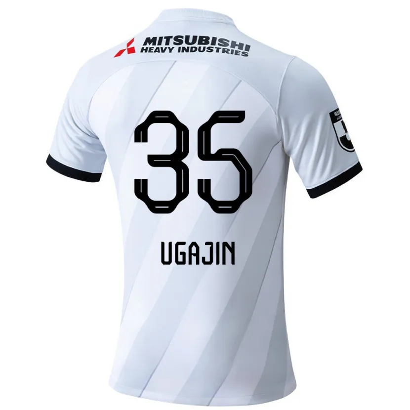 Danxen Kinder Tomoya Ugajin #35 Weiß Grau Auswärtstrikot Trikot 2024/25 T-Shirt