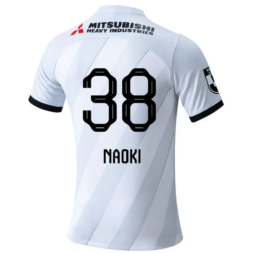 Danxen Kinder Naoki Maeda #38 Weiß Grau Auswärtstrikot Trikot 2024/25 T-Shirt