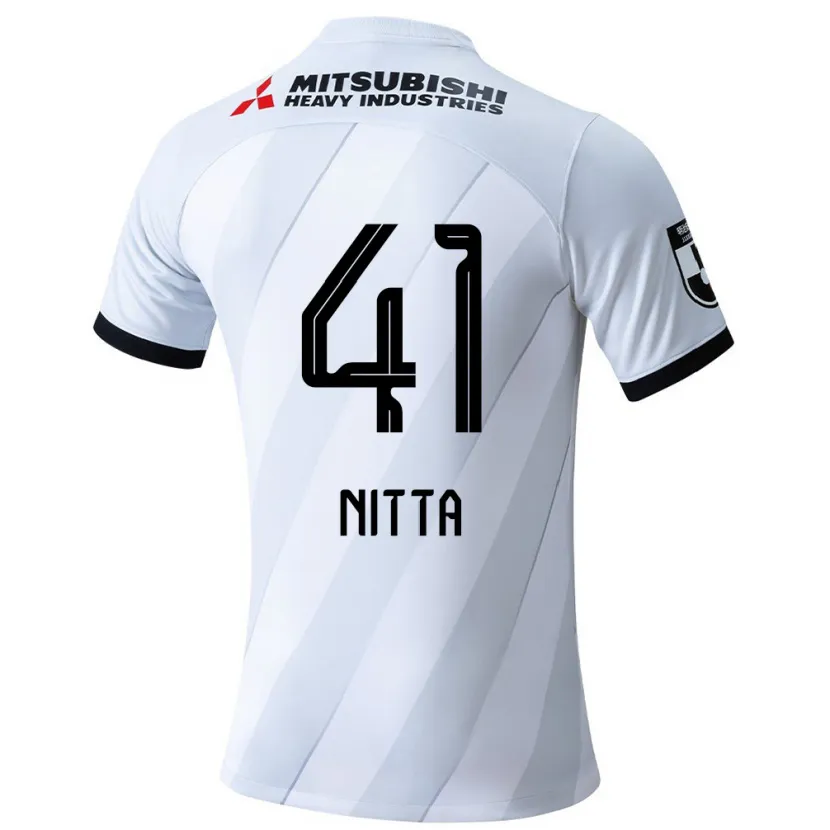 Danxen Kinder Rio Nitta #41 Weiß Grau Auswärtstrikot Trikot 2024/25 T-Shirt