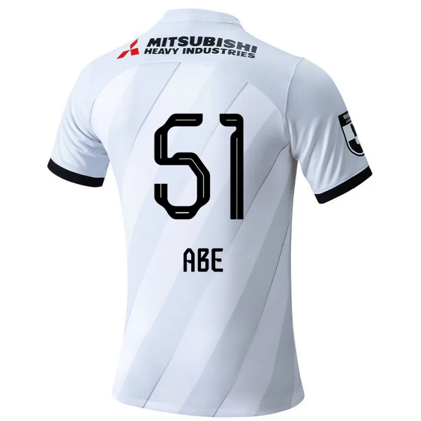 Danxen Kinder Shintaro Abe #51 Weiß Grau Auswärtstrikot Trikot 2024/25 T-Shirt