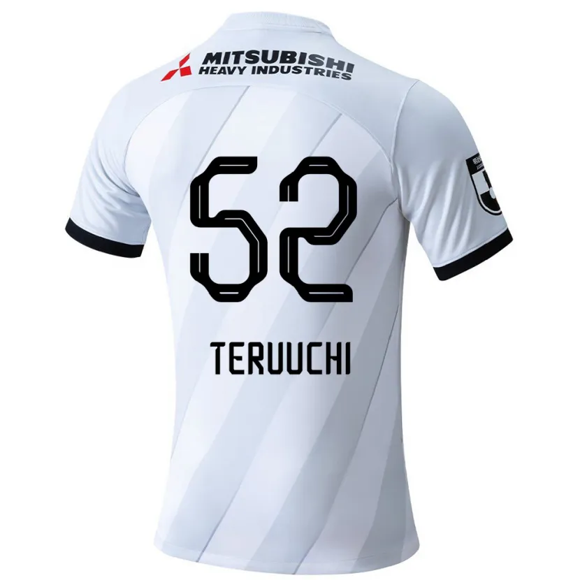 Danxen Kinder Toshikazu Teruuchi #52 Weiß Grau Auswärtstrikot Trikot 2024/25 T-Shirt