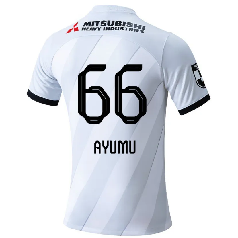 Danxen Kinder Ayumu Ohata #66 Weiß Grau Auswärtstrikot Trikot 2024/25 T-Shirt