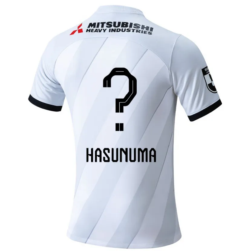 Danxen Kinder Shunsuke Hasunuma #0 Weiß Grau Auswärtstrikot Trikot 2024/25 T-Shirt