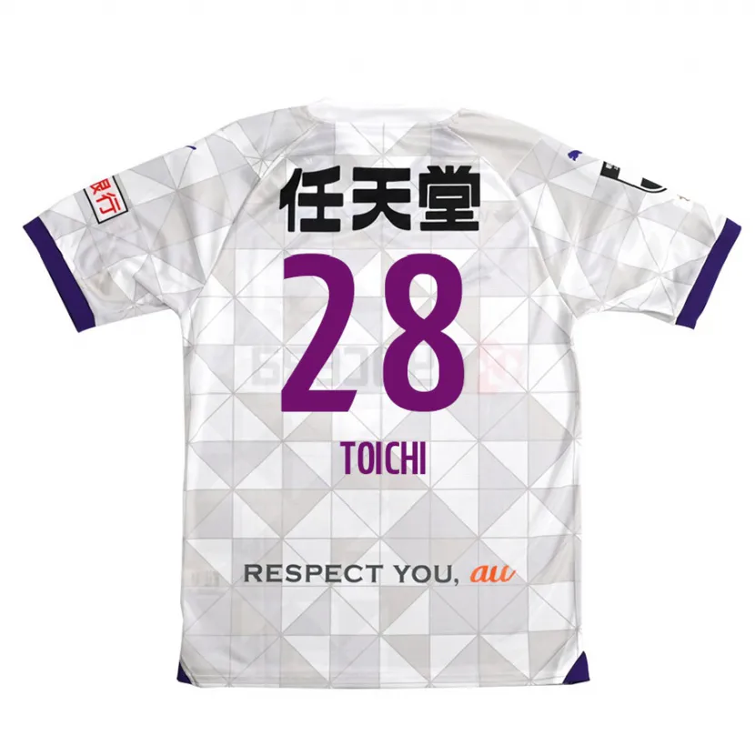 Danxen Kinder Toichi Suzuki #28 Weiß Lila Auswärtstrikot Trikot 2024/25 T-Shirt