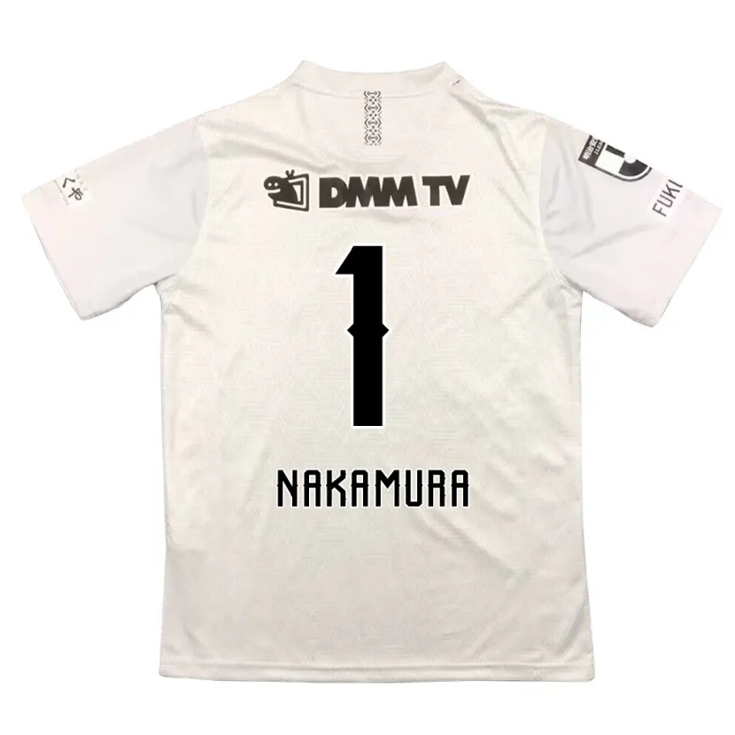 Danxen Kinder Seigo Nakamura #1 Grauschwarz Auswärtstrikot Trikot 2024/25 T-Shirt