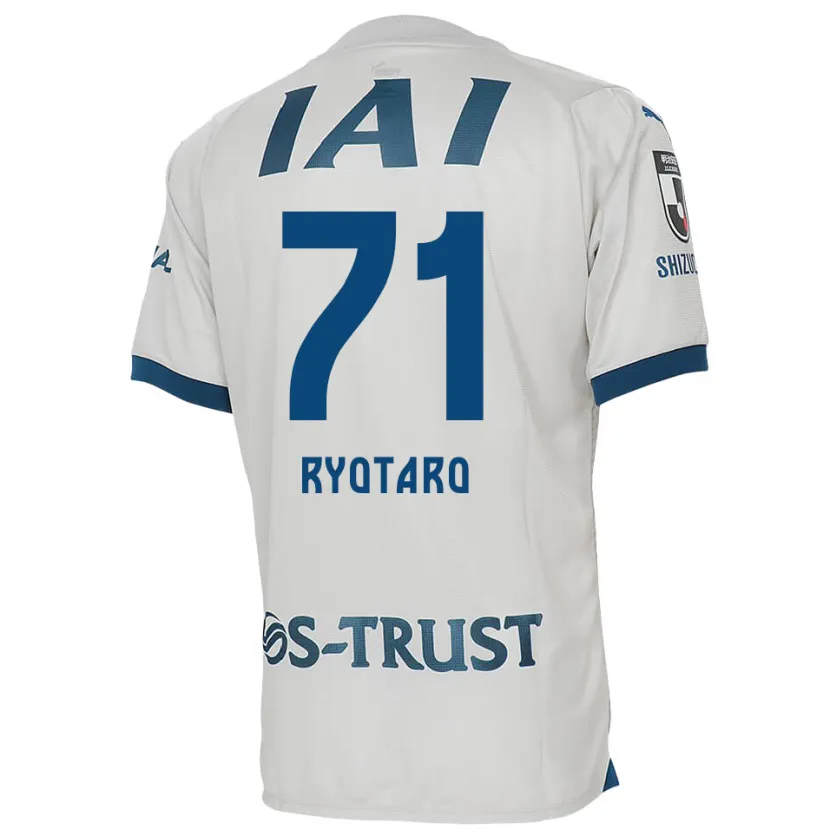 Danxen Kinder Ryotaro Nakamura #71 Weiß Blau Auswärtstrikot Trikot 2024/25 T-Shirt